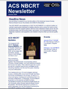 January 2024 Newsletter cover page