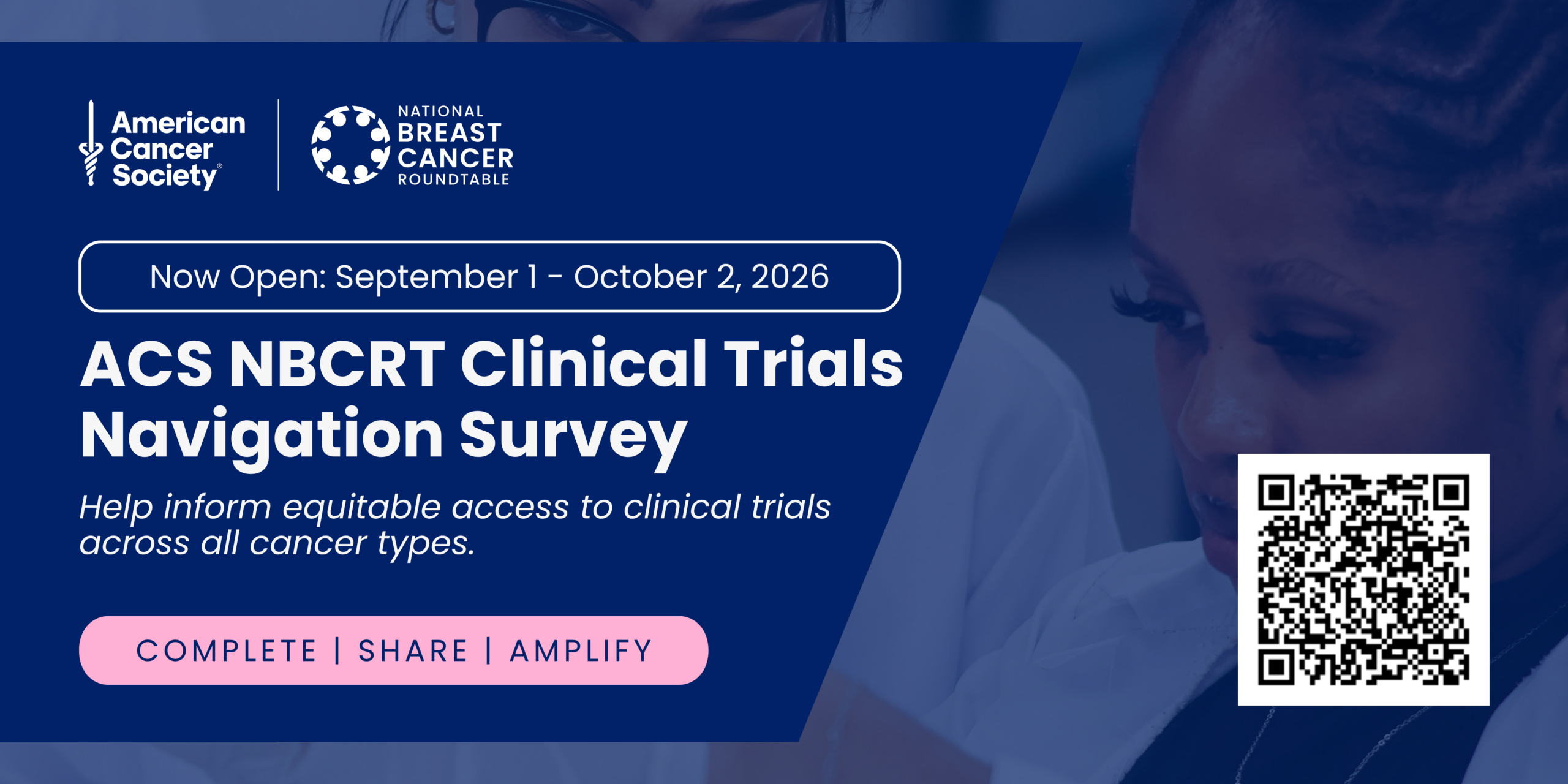 [Email Header] ACS NBCRT, Clinical Trials Navigation Survey