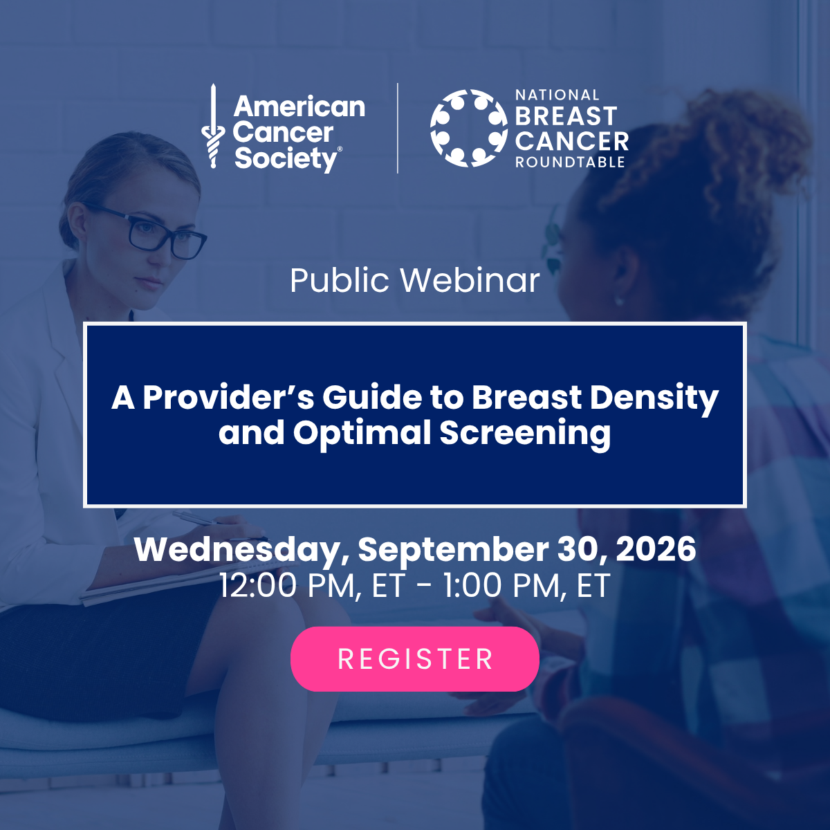 [Social Media IMG] Webinar_NBCRT A Provider’s Guide to Breast Density and Optimal Screening_093026